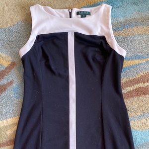 Black and white RL shift Dress